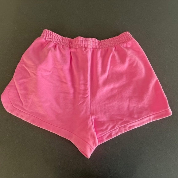 Women's Gap Neon Pink Sweatshirt Shorts Large L EUC - Picture 4 of 6
